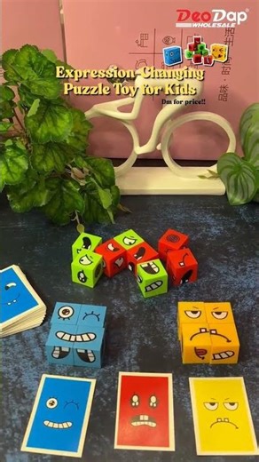 Educational Face Expression Changing Puzzle Cube Toy Set💰Price: ₹165.00🆔SKU: 19393 #deodap_gujarati
