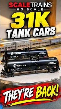 ScaleTrains HO Scale 31K Tank Cars Are Back! | New Ferromex Tank Cars #Shorts