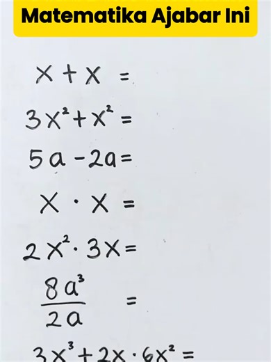 Aljabar Itu Asik: Trik Matematika Mudah dan Sederhana