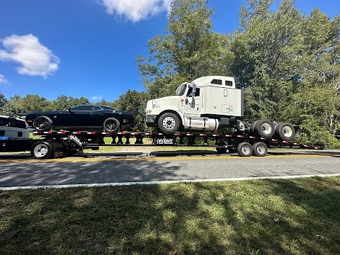 !!!! 3 Car Trailer Hauls Semi !!!!