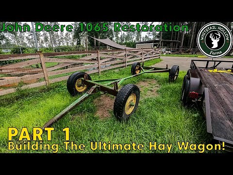 BUILDING THE ULTIMATE HAY WAGON!👨‍🌾 John Deere 1065 Running Gear