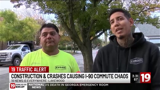 I-90 delays continue as ODOT construction and lane closures stay in place