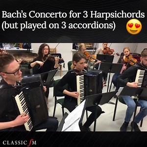 602K views · 10K reactions | Brilliant! (these are accordionists Laimonas Salijus, Sandra Veverskyte and Lukas Katinas with the VMU Chamber Orchestra) | Classic FM | Facebook