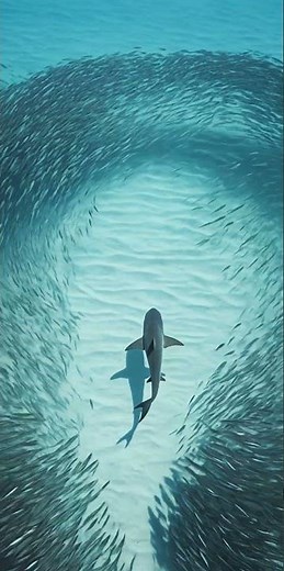 Watch how fish protect themselves from this predator #wildlife #survival #shark