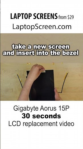 How to replace LCD screen on Gigabyte Aorus 15P KD