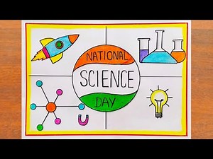 National Science Day Drawing | National Science Day Poster Drawing Easy Steps | Science Day Chart