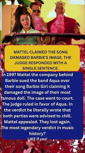 Mattel Sued Aqua over Barbie Girl and the Judge Told Everyone to Calm Down #news #hollywood