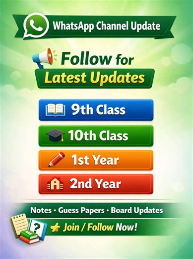 WhatsApp Channel Update Follow for Latest Updates 9th • 10th • 1st Year • 2nd Year Notes • Guess Papers • Board Updates #learnontiktok #foryoupage #boardexamprep #mindchangeracademy775 #shareplz