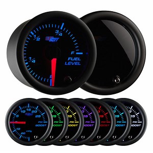 2-1/16" Tinted 7 Color Fuel Level Gauge Kit