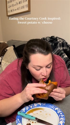 I meaannn this one kinda snapped 🤏🏼 #courtneycook #sweetpotato #cheese #recipe #tastetest