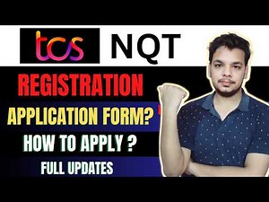 TCS NQT Registration Process Details | Apply for Drive | Application Form | How to Apply for TCS ?