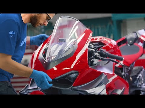 Tour of Italian Best Motorbike Factory Producing Powerful Ducati by Hands