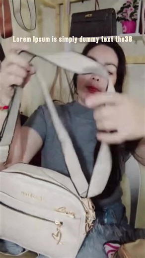 Women Soft Leather Sling Bag with 3 Zipper Closure Compartment and with Adjustable Sling Strap Ladies Sling Bag