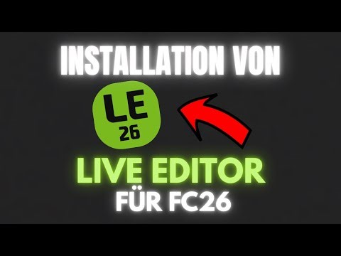 FC26 LIVE EDITOR installieren & benutzen | Tutorial (Deutsch)