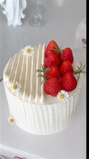 Perfect Cake Textured Side Design Tutorial ✨ Easy Buttercream Pattern Cake