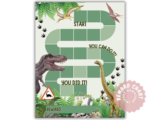 Dino Reward Chart Printable – Dinosaur Behavior Chart for Kids – Potty Training & Routine Chart - Etsy Nederland