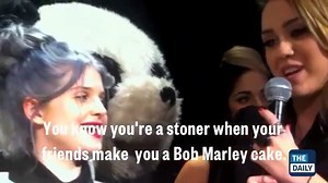 Miley Cyrus Jokes "I'm a Stoner" in Birthday Video—and Kelly Osbourne Springs to Her Defense