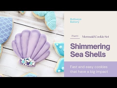 Royal Icing Sea Shell Cookie Tutorial