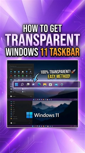 How to Get a Fully Transparent Taskbar in Windows 11