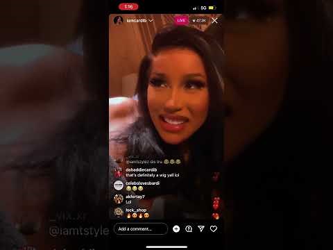 CARDI B LEAKS MESSAGES ON INSTAGRAM LIVE….
