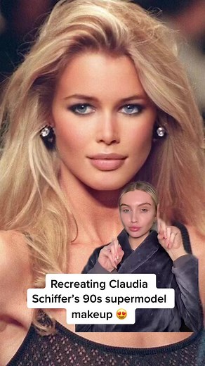 Recreating Claudia Schiffer’s 90s Supermodel Makeup Tutorial