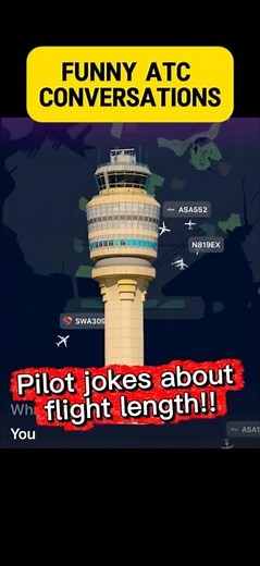 Funny ATC pilot jokes about flight time #aviation #airplane #atcday