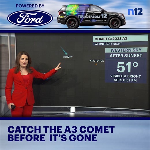 VIEWING THE COMET: Storm Watch Team Meteorologist Michele Powers breaks down everything you need to know about the A3 comet visible in the night sky for only several more days. https://bit.ly/3A3CWvj | News 12 Long Island
