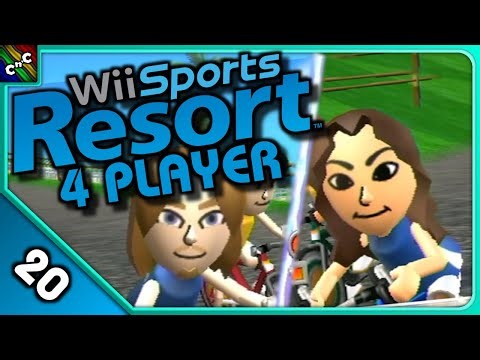 VERSUS CYCLING! | Wii Sports Resort 4 PLAYER LETS PLAY Episode 20 | Couch Plays