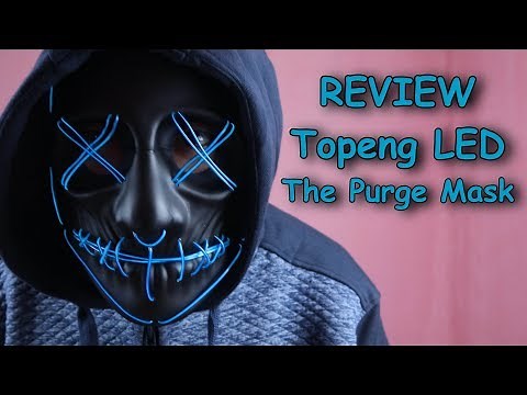 Review Topeng LED - The Purge LED Mask