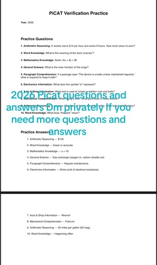 #asvabprep #asvab #asvabpracticetest #picat