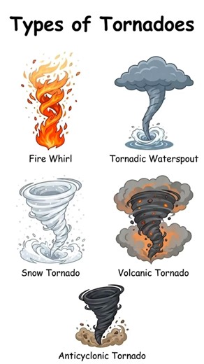 Types os Tornadoes