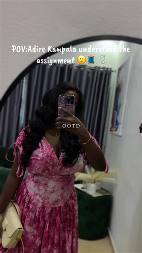 A ruched-shoulder basque dress crafted from beautiful Adire Kampala.🙂👌🧵🪡#rucheddress #classyoutfit #gownstyle #fyp #viraltiktokvideo