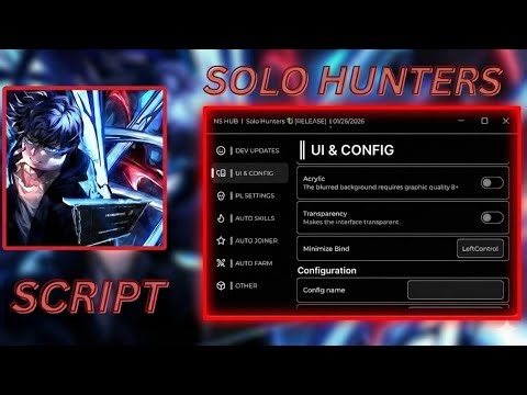 🔥 SOLO HUNTERS SCRIPT 🔥 AUTO FARM + AUTO SKILLS | KEYLESS & OP
