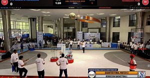 32K views · 184 reactions | Would you trust a robot as your basketball teammate?  At ROBOCON India 2025, teams used MATLAB and Simulink to deploy robots that competed head-to-head in a fast-paced game.  in the comments below! | MATLAB | Facebook