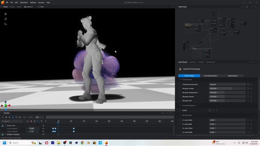 Simulating inside of EmberGen - @JangaFX is always so fun. Wraith portal effect - Apex Legends