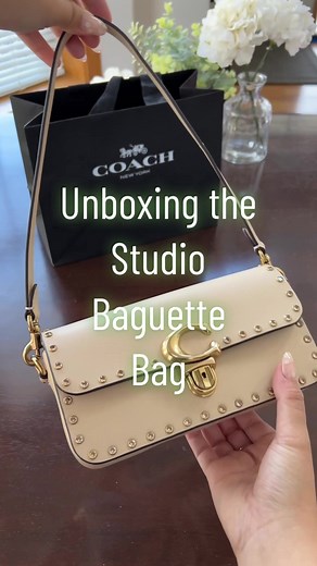 Unboxing the Coach Studio Baguette Bag With Crystal Rivets