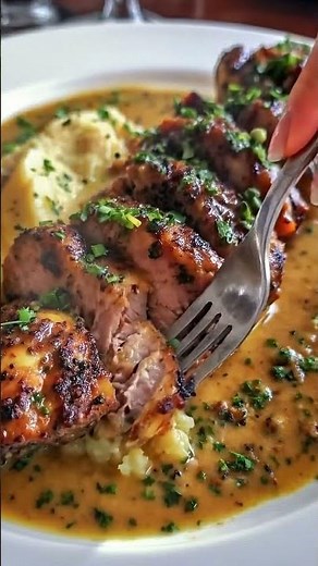 Creamy Herb-Crusted Pork Tenderloin