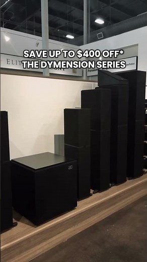 Save Up To $400 OFF* The Definitive Technology Dymension Series! 🔊