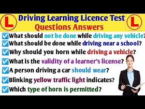 Top 30 : India Driving Learning Licence Test Questions Part 1 | Learning Licence Test | India Gk