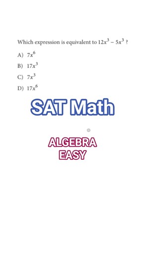 Easy SAT Algebra Problem | Step by Step Guide to Solve | Power of a Variable | Homework Help