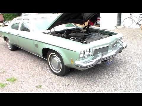 73 Oldsmobile Delta 88 Royale, 455 rocket v8, Four door sedan, cold start, drive, look over, history