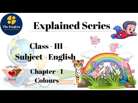 NCERT Class 3 English | Chapter 1: Colours | NCERT & CBSE Learning | Educational Channel |