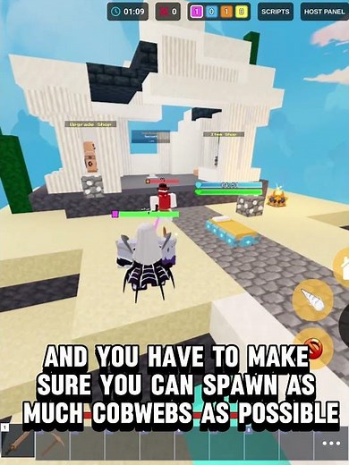 How to Use the New Arachne kit | Roblox Bedwars🕸️🕷️🟣