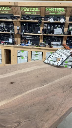 Getting the @shapertools set up and the Plate scanned and ready to go for all the inlays I’ll be doing on this walnut conference table! | The Dusty Lumber Co.