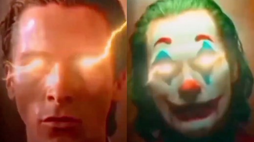 Patrick Bateman and Joker Lightning Eyes | Know Your Meme