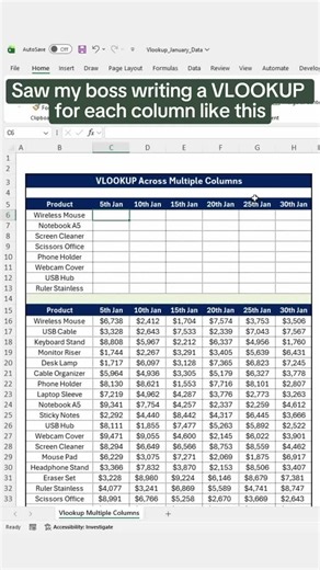 Your Excel Dictionary on Instagram: "VLOOKUP just got so much easier. 🔍⁠ ⁠ Comment 'VAULT' and I'll send you my FREE Excel Functions Guide Vault. 🔐⁠ ⁠ #excel #exceltips #exceltricks #spreadsheets #corporate #accounting #finance #workhacks #tutorial #sheets"