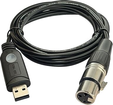 DSD TECH SH-RS09B USB zu DMX Kabel Unterstützung Freestyler QLC und Pi Open Lighting(1.8M/5.9FT)