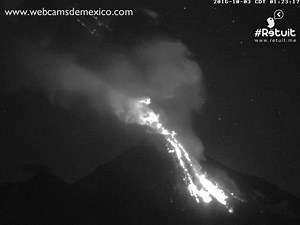Erupción del Volcán de Colima en vivo, cielo sin nubes ahora | webcamsdemexico