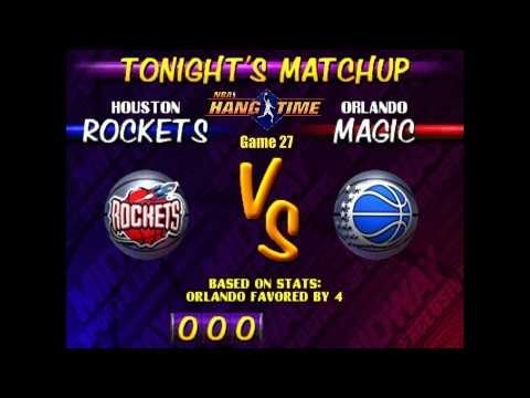 NBA Hangtime MAME Playthrough (Game 27 Rockets VS Magic)
