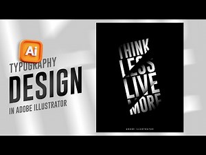 Simple and Creative Typography Design in Illustrator | Modern Shadow Typography | Illustrator 2025